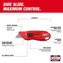 Carregar imagem no visualizador da galeria, Milwaukee 48-22-1516 Compact Side Slide Utility Knife