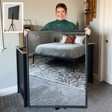 Carregar imagem no visualizador da galeria, 51 Inch Matte Black Hanging Mirror