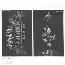 Load image into Gallery viewer, Mistletoe - Mesh Stencil 2 pack 5.5x8.5