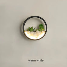 Carregar imagem no visualizador da galeria, Modern Black Art Plant Outdoor Waterproof LED Wall Lamp For Garden, Porch