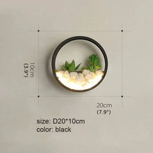 Carregar imagem no visualizador da galeria, Modern Black Art Plant Outdoor Waterproof LED Wall Lamp For Garden, Porch