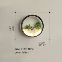 Carregar imagem no visualizador da galeria, Modern Black Art Plant Outdoor Waterproof LED Wall Lamp For Garden, Porch