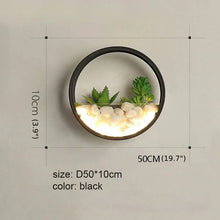Carregar imagem no visualizador da galeria, Modern Black Art Plant Outdoor Waterproof LED Wall Lamp For Garden, Porch