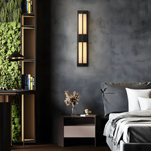 Carregar imagem no visualizador da galeria, Modern Black/Gold Copper Outdoor Waterproof LED Wall Lamp For Garden