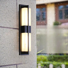 Carregar imagem no visualizador da galeria, Modern Black/Copper Outdoor Waterproof LED Wall Sconce For Garden Porch