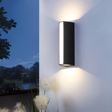 Carregar imagem no visualizador da galeria, Modern Black Outdoor Waterproof Aluminum LED Wall Lamp For Porch, Garden