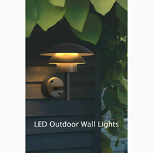 Carregar imagem no visualizador da galeria, Modern Black Outdoor Waterproof LED Lighting Fixture for Garden, Villa