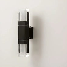 Carregar imagem no visualizador da galeria, Modern Black Outdoor Waterproof LED Wall Mounted Lamp For Villa, Porch