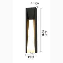 Carregar imagem no visualizador da galeria, Modern Outdoor LED Waterproof Wall Lamp for Courtyard, Balcony
