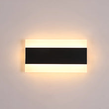 Carregar imagem no visualizador da galeria, Modern Black Waterproof Outdoor Bright LED Wall lamp For Garden, Villa