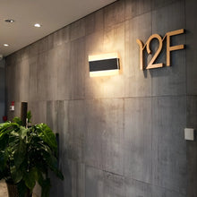 Carregar imagem no visualizador da galeria, Modern Black Waterproof Outdoor Bright LED Wall lamp For Garden, Villa