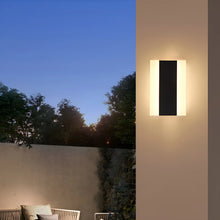 Carregar imagem no visualizador da galeria, Modern Black Waterproof Outdoor Bright LED Wall lamp For Garden, Villa