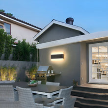 Carregar imagem no visualizador da galeria, Modern Black Waterproof Outdoor Bright LED Wall lamp For Garden, Villa