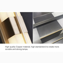 Carregar imagem no visualizador da galeria, Modern Black/Copper Outdoor Waterproof LED Wall Sconce For Garden Porch