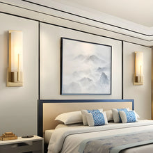 Carregar imagem no visualizador da galeria, Modern Black/Gold Copper Outdoor Waterproof LED Wall Lamp For Garden