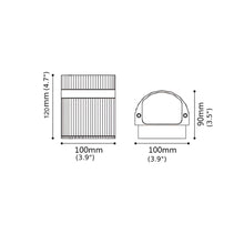 Carregar imagem no visualizador da galeria, Modern Matte Black Outdoor Waterproof Aluminum LED Wall Light For Porch