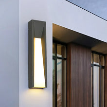 Carregar imagem no visualizador da galeria, Modern Outdoor LED Waterproof Wall Lamp for Courtyard, Balcony