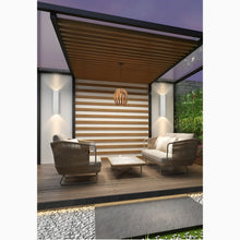 Carregar imagem no visualizador da galeria, Modern Black/White Outdoor Waterproof Aluminum LED Wall Lamp For Garden