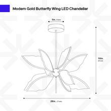 Carregar imagem no visualizador da galeria, Modern Butterfly Chandelier