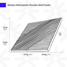 Load image into Gallery viewer, Modern Solid Wood Panel