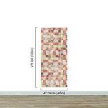 Load image into Gallery viewer, Vintage Grunge Tile Pattern Wallpaper. Aesthetic Wall Decor. #6668