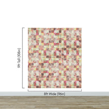 Load image into Gallery viewer, Vintage Grunge Tile Pattern Wallpaper. Aesthetic Wall Decor. #6668
