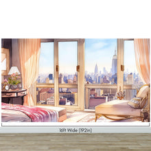 Carregar imagem no visualizador da galeria, New York City Penthouse View Wallpaper Mural. #6660