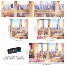 Carregar imagem no visualizador da galeria, New York City Penthouse View Wallpaper Mural. #6660