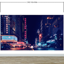 Carregar imagem no visualizador da galeria, Personalized Neon Name on City Billboard Wall Mural. #6595