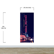 Carregar imagem no visualizador da galeria, Personalized Neon Name on City Billboard Wall Mural. #6595