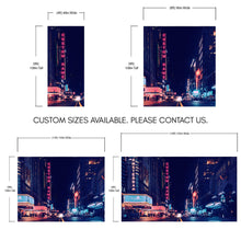 Carregar imagem no visualizador da galeria, Personalized Neon Name on City Billboard Wall Mural. #6595
