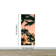 Carregar imagem no visualizador da galeria, Sunset Wallpaper Mural. Palm Trees Tropical Vibe. #6871
