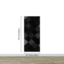 Carregar imagem no visualizador da galeria, Modern Black and White Polka Dot Peel and Stick Wall Mural. #6964