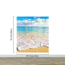 Carregar imagem no visualizador da galeria, Ocean Beach Shore Wallpaper Mural. Tropical Theme Wall Decor. #6770