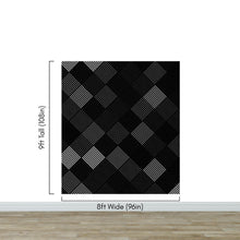 Carregar imagem no visualizador da galeria, Modern Black and White Polka Dot Peel and Stick Wall Mural. #6964