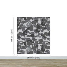 Load image into Gallery viewer, Bape Camo Wallpaper Mural. Grey Camo Streetwear Hype Beast Aesthetics. #6901