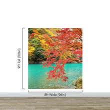 Load image into Gallery viewer, Colorful Teal Water Lake View Landscape Wallpaper Mural. #6745
