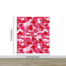 Load image into Gallery viewer, Bape Camo Wallpaper Mural. Pink Camo Streetwear Hype Beast Aesthetics. #6835