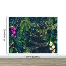 Carregar imagem no visualizador da galeria, Jungle Wallpaper, Forest Greenery Botanical Wall Mural. #6741