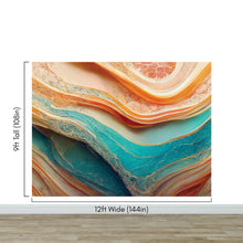 Load image into Gallery viewer, Colorful Marble Slate Wallpaper Mural. #6737
