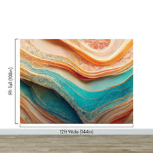 Carregar imagem no visualizador da galeria, Colorful Marble Slate Wallpaper Mural. #6737