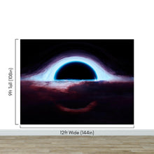 Load image into Gallery viewer, Black Hole Wall Mural – Interstellar Space Sci-Fi Wallpaper. #6919
