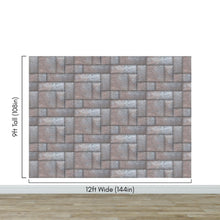 Carregar imagem no visualizador da galeria, Modern Urban Wallpaper Decor. Metal Steel 3D Wall Mural. #6740