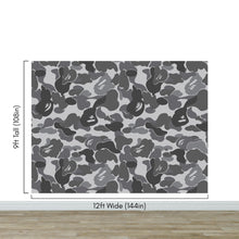 Load image into Gallery viewer, Bape Camo Wallpaper Mural. Grey Camo Streetwear Hype Beast Aesthetics. #6901