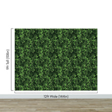 Carregar imagem no visualizador da galeria, Green Leaves Pattern Wallpaper Mural. Botanical Wall Mural. #6744