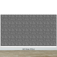 Carregar imagem no visualizador da galeria, Abstract Maze Black and White Wallpaper Mural. #6739