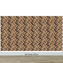 Carregar imagem no visualizador da galeria, Modern Design Wooden Zigzag Panel Wallpaper Mural. #6736
