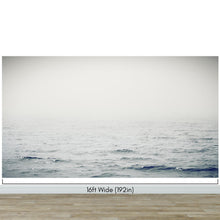 Load image into Gallery viewer, Serene Foggy Ocean Waves Wallpaper Mural. #6859