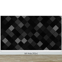 Carregar imagem no visualizador da galeria, Modern Black and White Polka Dot Peel and Stick Wall Mural. #6964