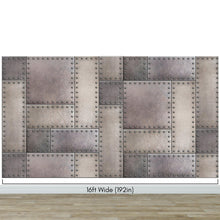 Carregar imagem no visualizador da galeria, Rustic Metal Steel 3D Wallpaper Mural. #6752